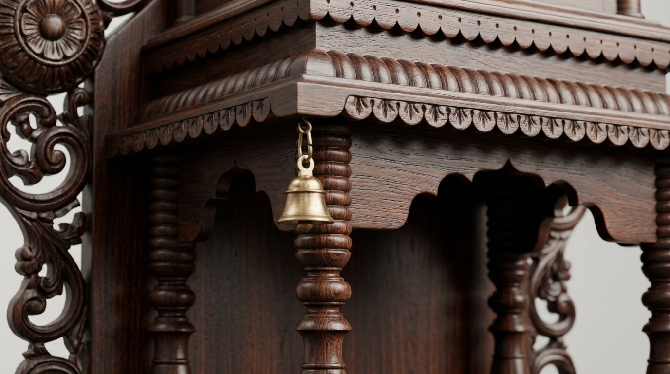 Teakwood Mandir - Detail 2
